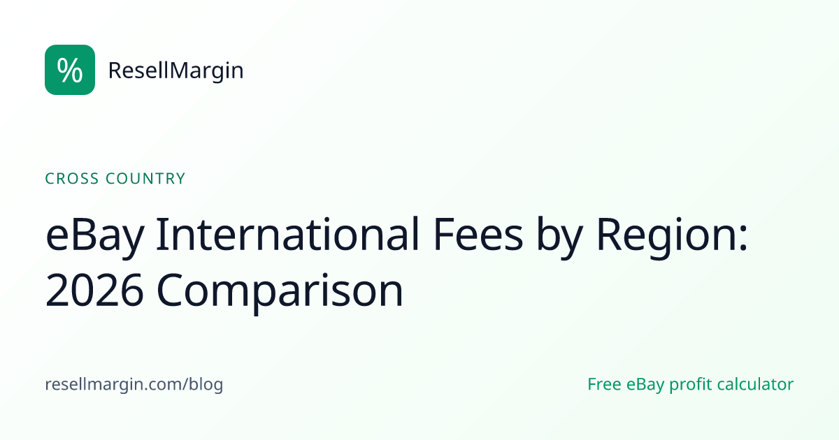 eBay International Fees by Region: 2026 Comparison | eBay Profit Calculator